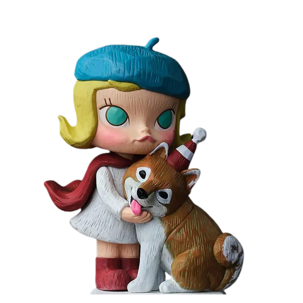 MOLLY Anniversary Statues – Figurine POP MART Série Classique Rétro