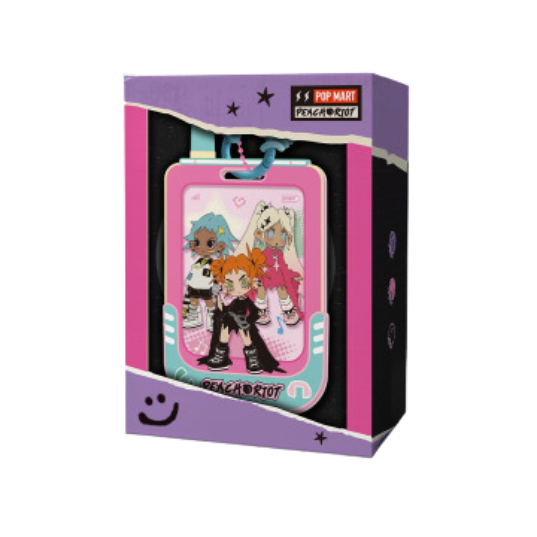 Pop Mart Porte Carte Lil Peach Riot Loading Edition Exclusive Kawaii Accessoire Luxe by POP MART INTERNATIONAL GROUP LIMITED