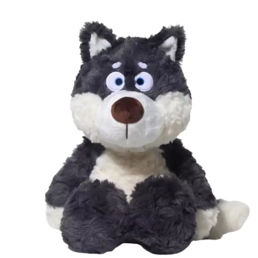 Peluche Loup Gris Kawaii — Doudou Géant 40cm | MBK