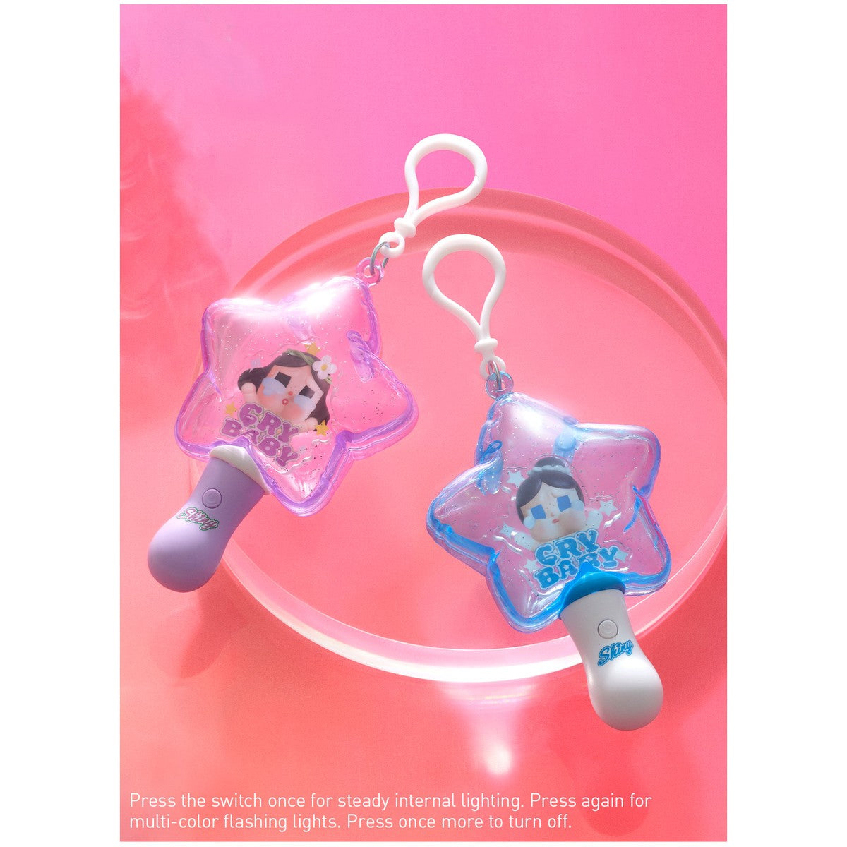 POP MART Crybaby Shiny Shiny Pendentif Lumineux — Blind Box - photo officielle POP MART