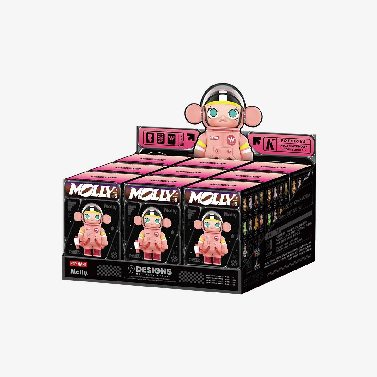 Pop Mart Figurine Mega Space Molly Série 3 — Blind Box - photo officielle POP MART