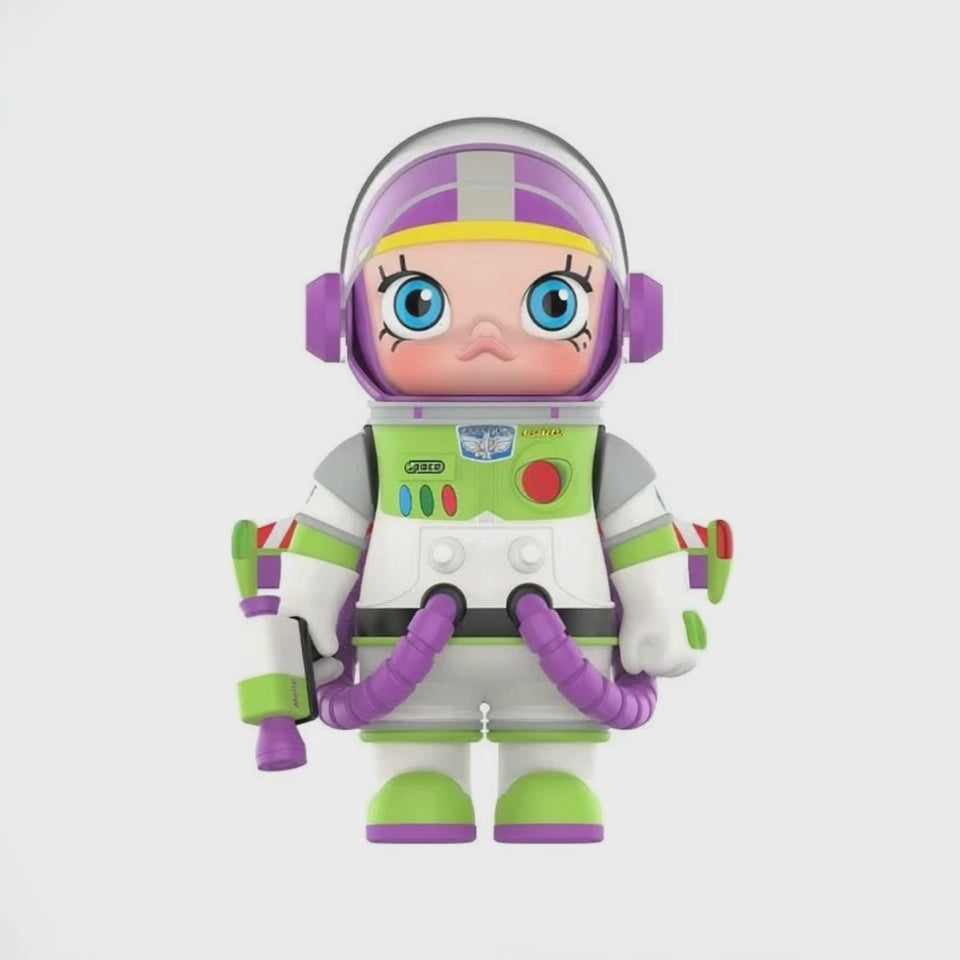 Pop Mart – Mega Space Molly 400% x Buzz Lightyear – Figurine Vinyle