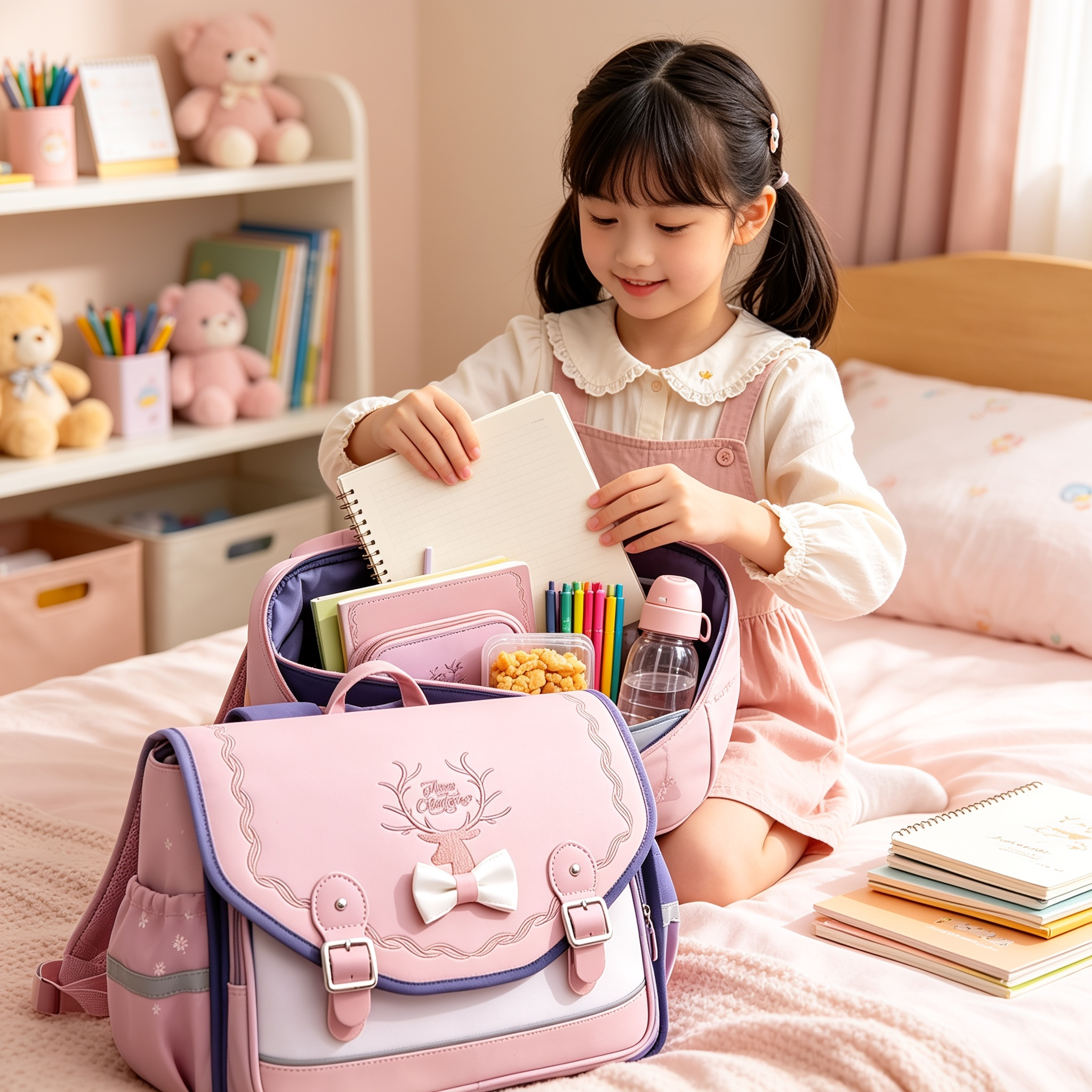 Orthopädischer Blumen-Rucksack – Kawaii Schulranzen für Mädchen