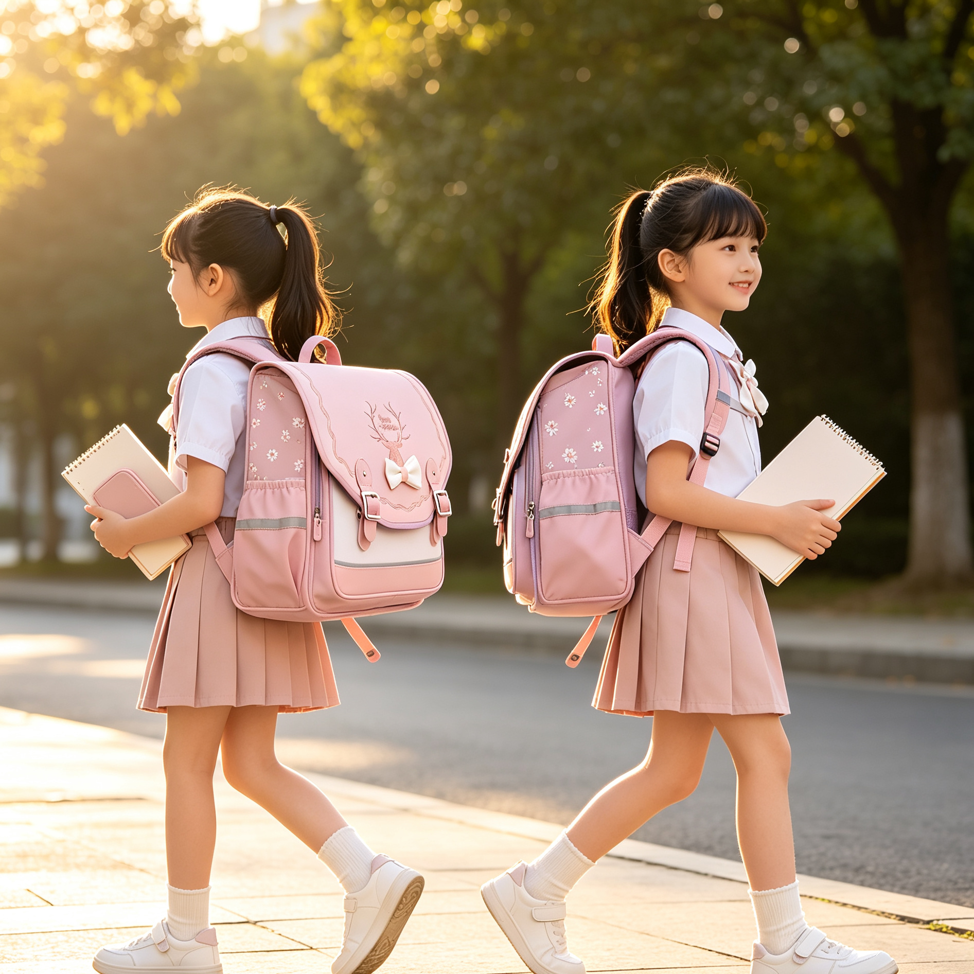 Orthopädischer Blumen-Rucksack – Kawaii Schulranzen für Mädchen