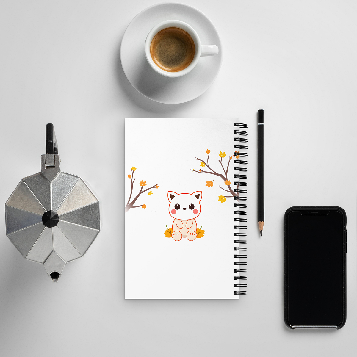 Spiralnotizbuch MBK - Kitty Forest