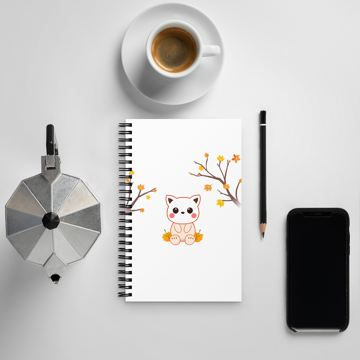 Spiralnotizbuch MBK - Kitty Forest