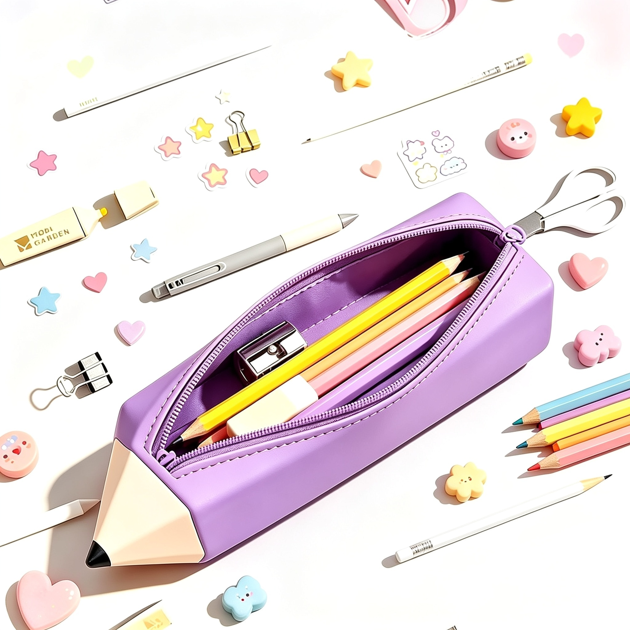 Kawaii Bleistift-Silikon-Federmäppchen – Große Kapazität